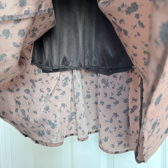 OAK + FORT | Brown & Black Floral Dress - Picture 9 of 11